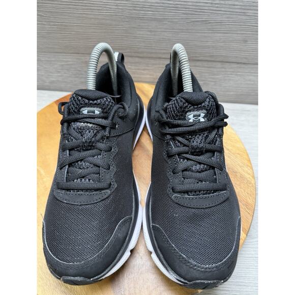 Wmns Under Armor Charged Assert 10 Black Athletic Shoe / 3026180 001 / Sz 7 - Picture 4 of 9